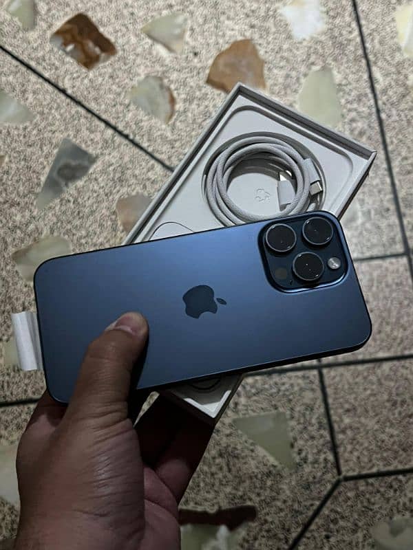 iphone 15 pro max 256gb blue factory unlock 0