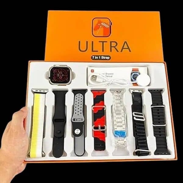 ultra 7 straps watch box pack (WhatsApp no 0/3/25/42/77/58/6) 0