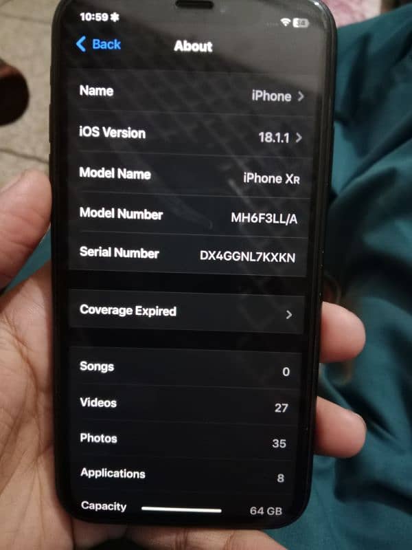 Iphone XR jv 64 gb all ok full original battery health 88 Al geniun 2