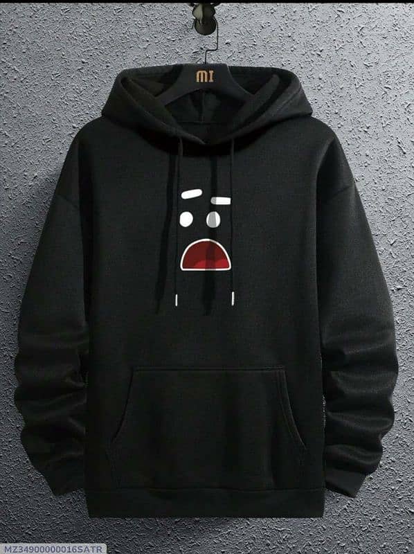 fleece printed hoodie only delivery 4