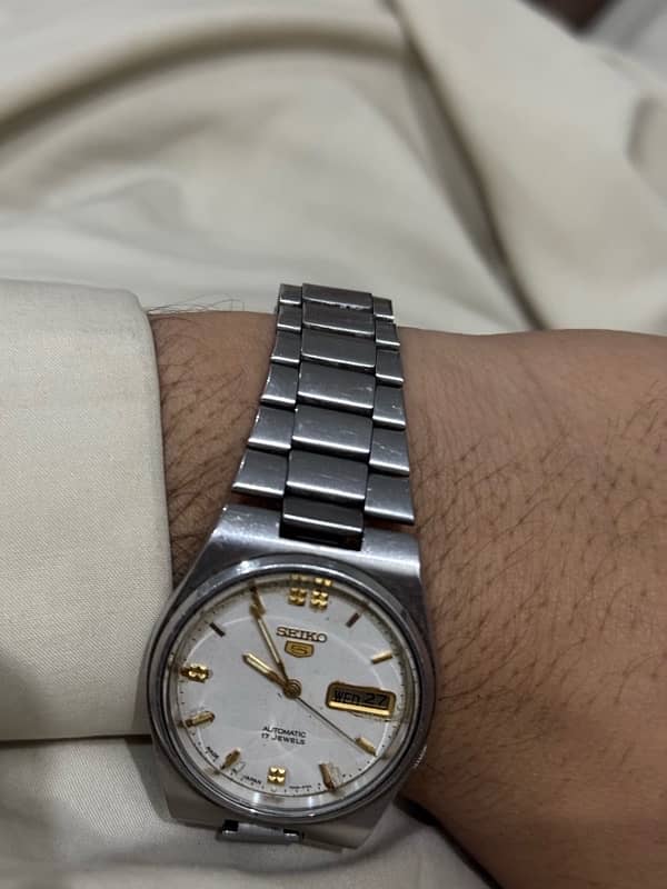 Antique piece  of seiko 5 original  40 years  old 3