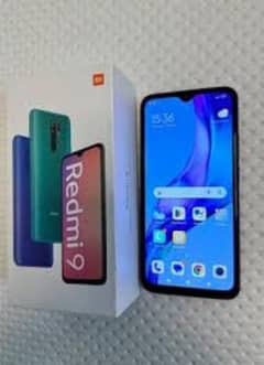 Redmi 9 with box lush condition