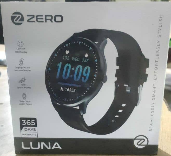 zero luna just 4days used pin pack zero scratch brand new watch 0