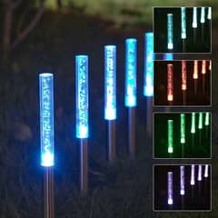 Solar,Color Changing Decorative Bubble Garden Stakes,Led Lights