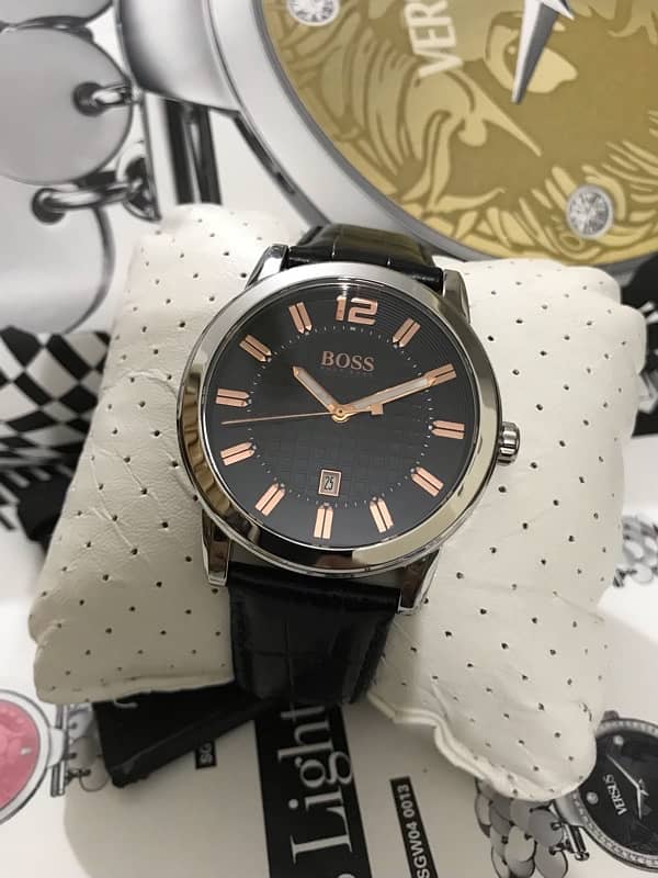 HUGO BOSS-ROSE GOLD-NEW ORIGINAL WATCH-RADO-OMEGA-ROLEX-TISSOT-CITIZEN 2