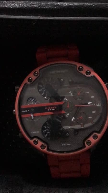 Diesel Mr Daddy 2.0 Dz7370 Red silicon Mens 2