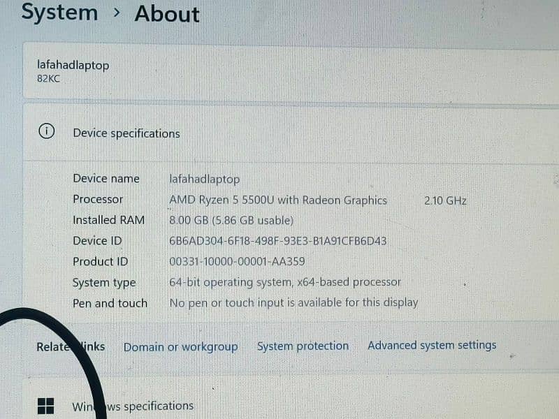 ryzen 5 laptop srs buyer's only with amd GPU specs r in the images 2