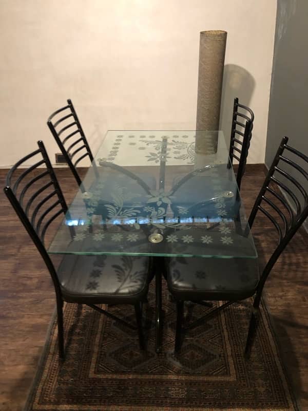 Beautifully Designed Four Person Dining table with chairs 1