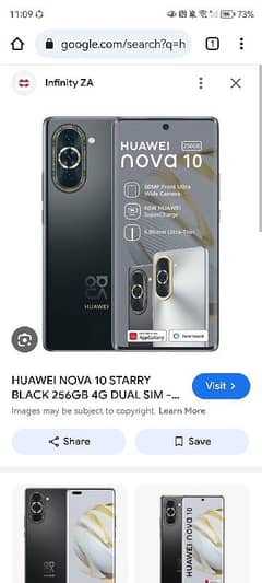 huawei nowa 10 8/256 non pta