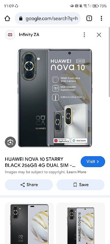 huawei nowa 10 8/256 non pta 0