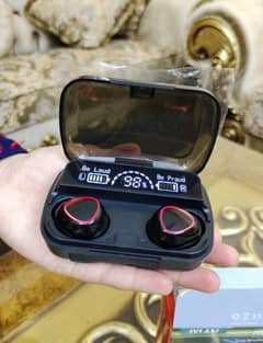 M10 PRO WATERPROOF EARBUDS WITH CHARGING CASE FULL DIGITAL DISPLAY