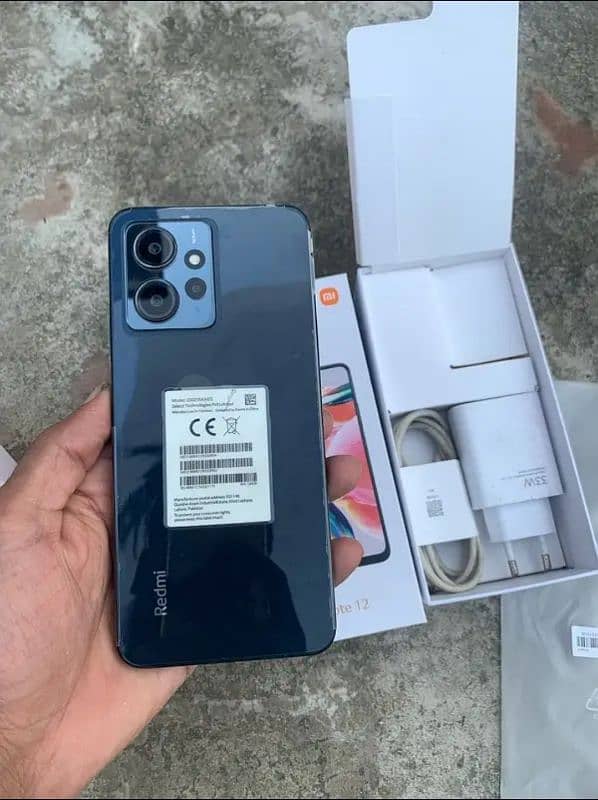 Redmi note 12 full box 8+4gb/128gb warranty available 0