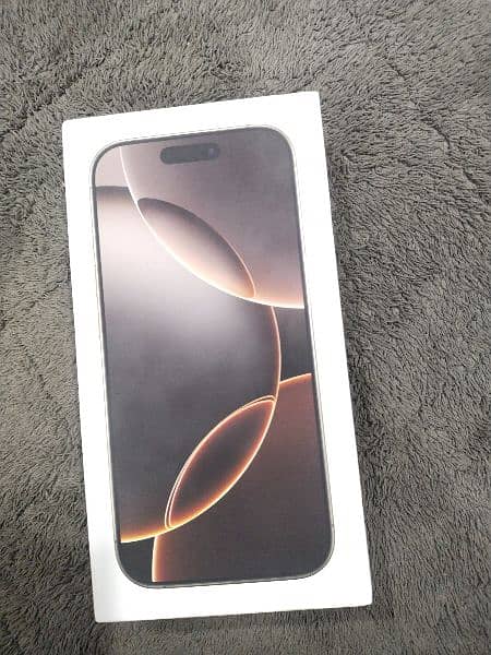 iphone 16 pro 256GB physical+e non active boxpack desert 0