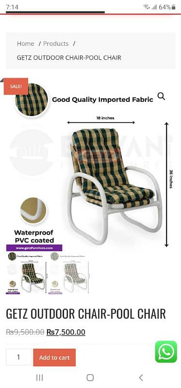 Outdoor uPVC Outdoor chairs available 03033879933 1