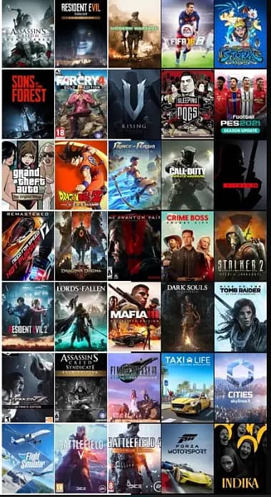 all pc games avalible 1