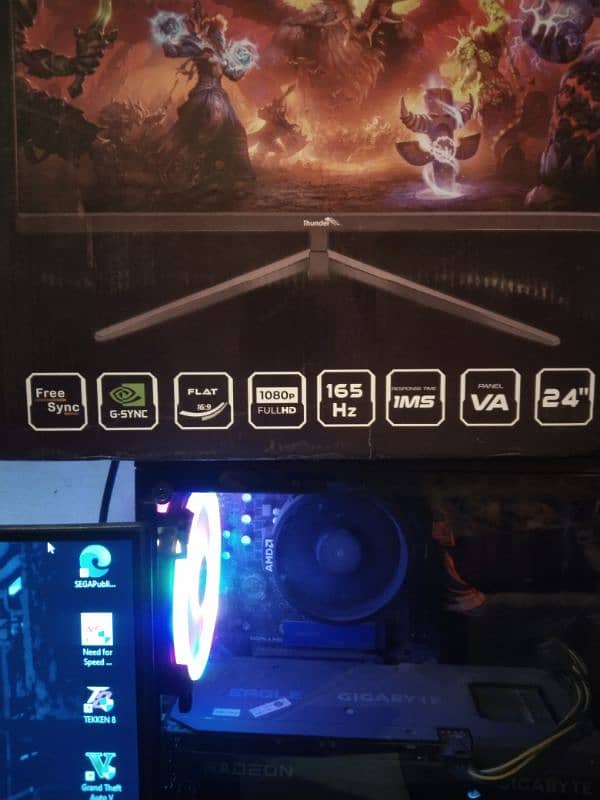 Thunder 24 inch 165hz Full HD gaming display 4