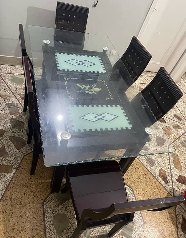 Dining table with 6 chairs 2