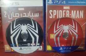 Marvel Spiderman 1 & 2 Game Ps4 Ps5 Region All