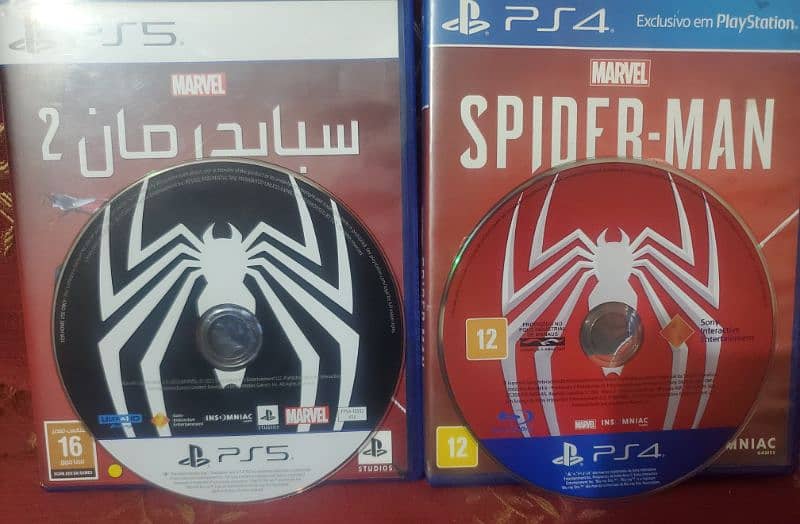 Marvel Spiderman 1 & 2 Game Ps4 Ps5 Region All 0