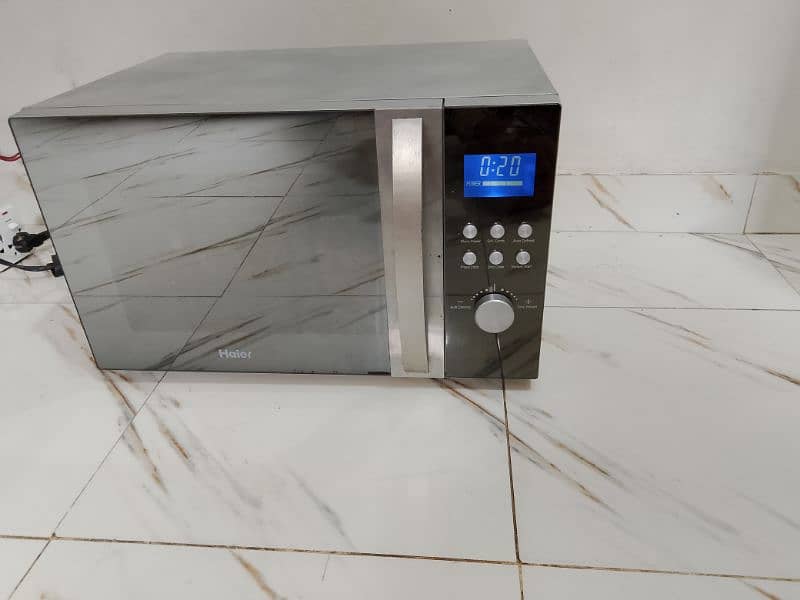 Haier 2 in 1 grill microwave oven cooking bhi hote h 30 liter large 3