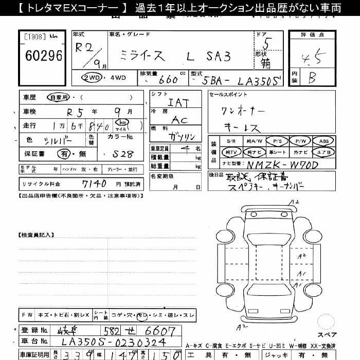 Daihatsu Mira 2020 / 2024 LSA 3 8