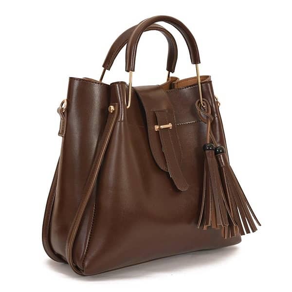 Bagx Alexa 3 Piece Handbag Chocolate Brown 2