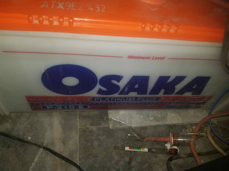 Osaka PS 210 ampere battery good condition good backup an year used 3