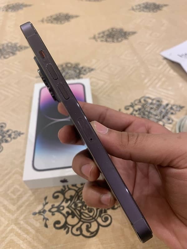 I phone 14 pro Max 256GB/purple just like New Condition 3