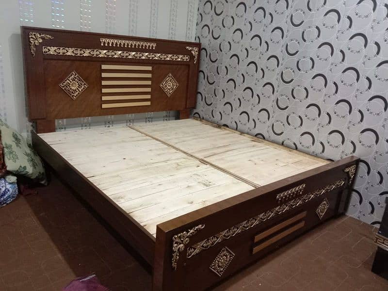 Wooden Bed Brand New 0