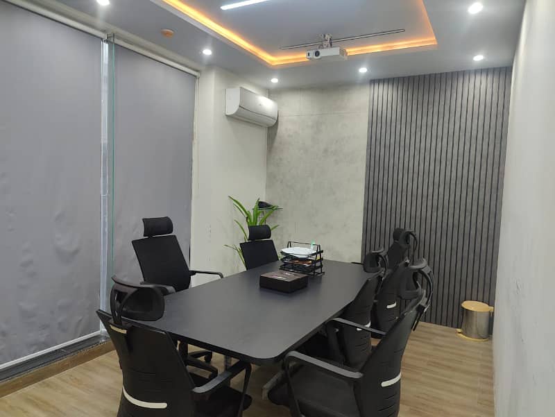 FURNISHED OFFICE FOR RENT IN  DEFENCE RAYA  ON HOT LOCATION 4