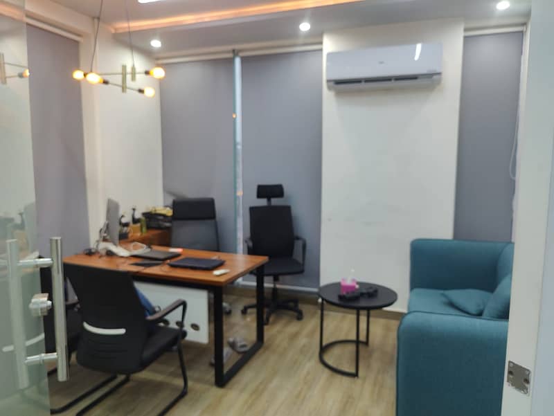 FURNISHED OFFICE FOR RENT IN  DEFENCE RAYA  ON HOT LOCATION 7