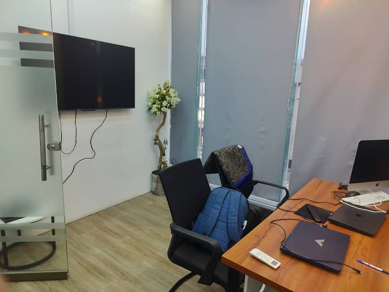 FURNISHED OFFICE FOR RENT IN  DEFENCE RAYA  ON HOT LOCATION 8