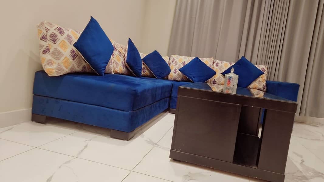 SOFA SET AND TABLE 2