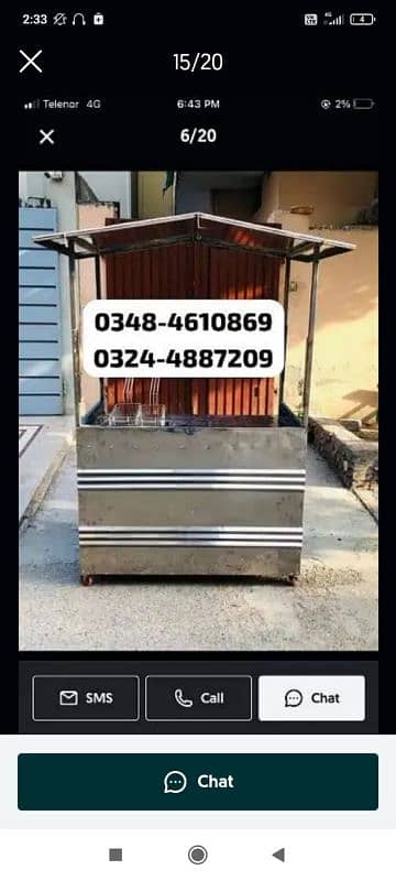 chips burger shawarma hotplate fryer gril bar b q food counter sale 7