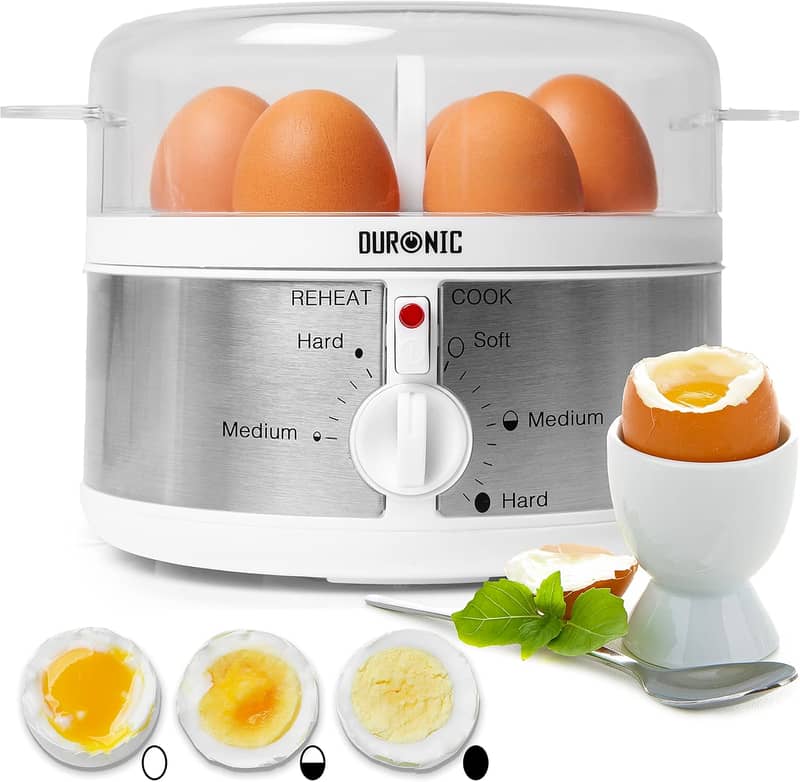 Duronic Electric Egg Boiler/Steamer Egg Cooking Machine 350W 0