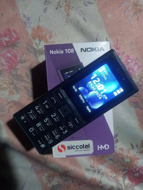 Nokia 108 Mobile new Model just Box open not used Dual sim 10/10 . 0