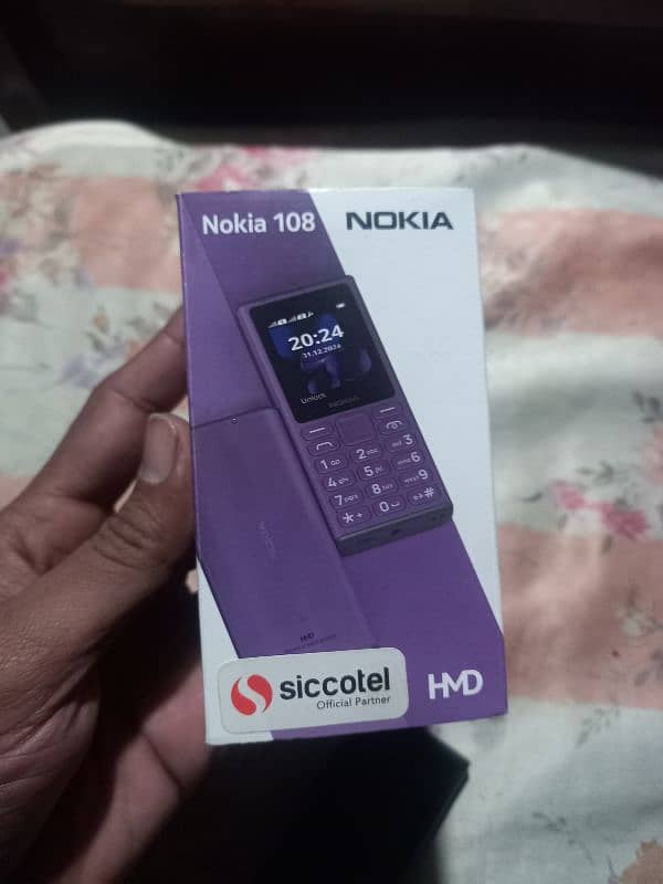 Nokia 108 Mobile new Model just Box open not used Dual sim 10/10 . 8