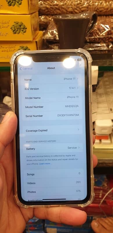 I Phone 11 PTA Aproved 256GB white colour 3