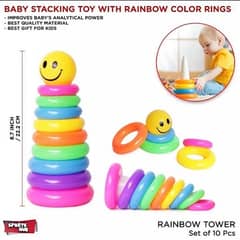 Rainbow Tower set of 10 pcs