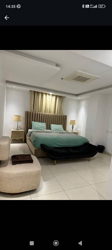 Hotel Apartment Daily Basis Two Bedroom Available Gold Crest apartment DHA LAHORE 18