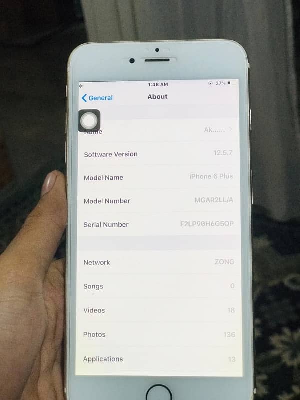 urgent  sell iPhone 6 + pta approved 1