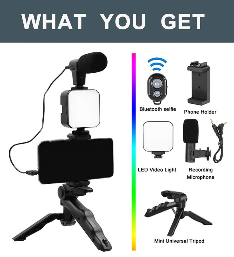 Video-making viloging kit With microphone 3