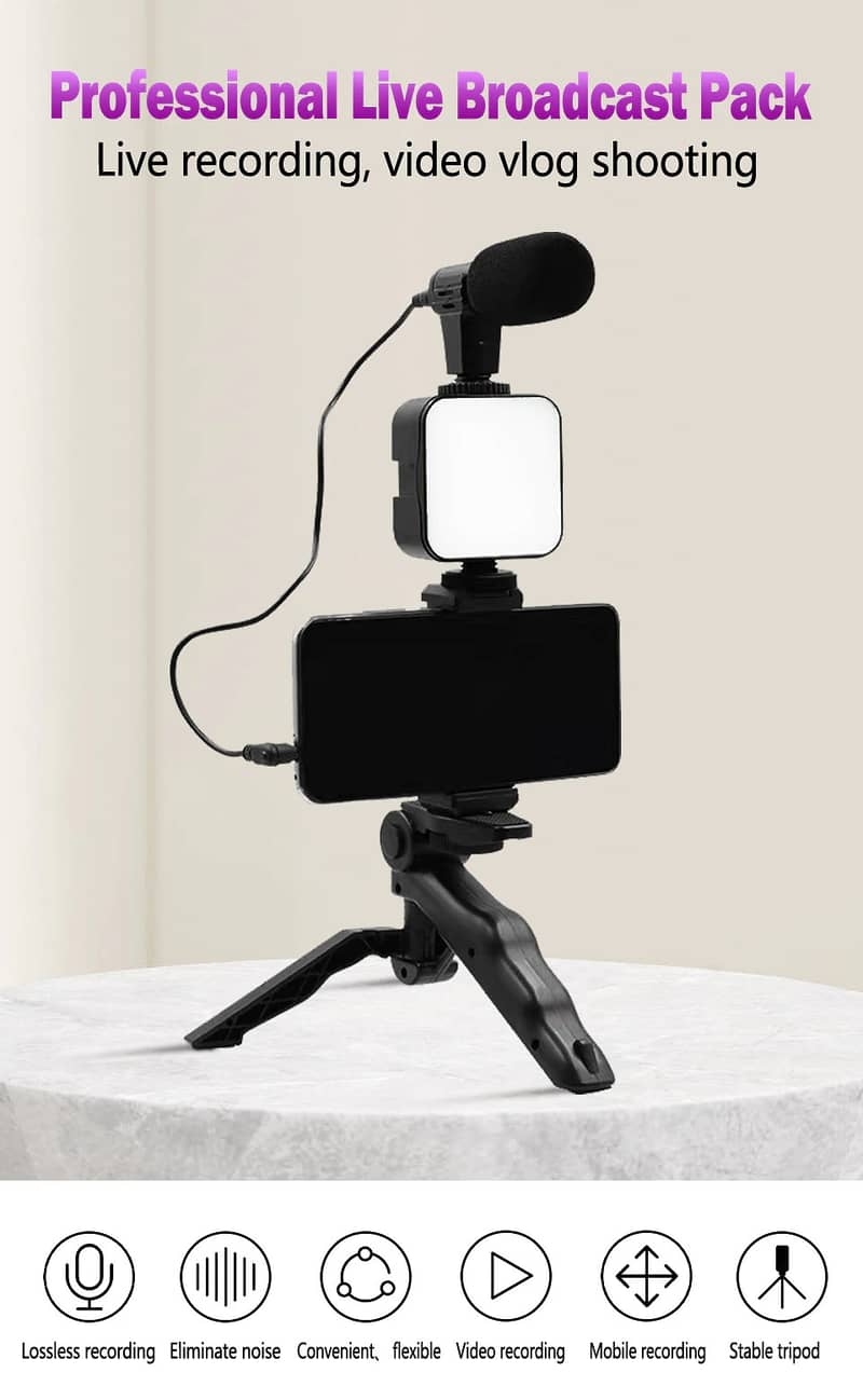Video-making viloging kit With microphone 6