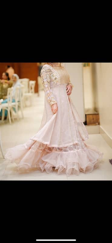 peach and full heavy frok and lehnga 3