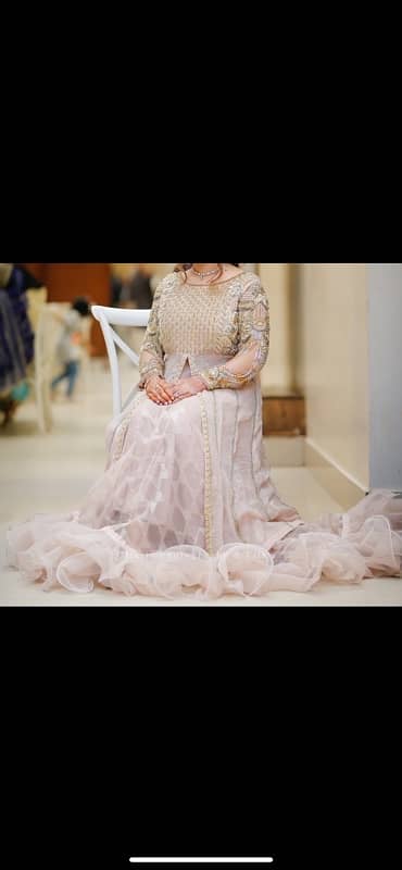 peach and full heavy frok and lehnga 4