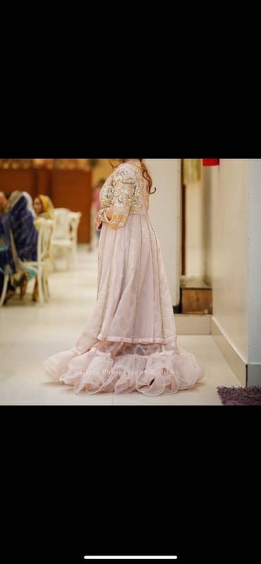 peach and full heavy frok and lehnga 5