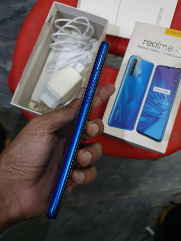 Realme 5 4-64 Official PTA Complete Box Sale/Exchange 4