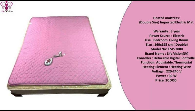 Electric Heating Blanket For Double Bed size160cmx195cm for winters 5