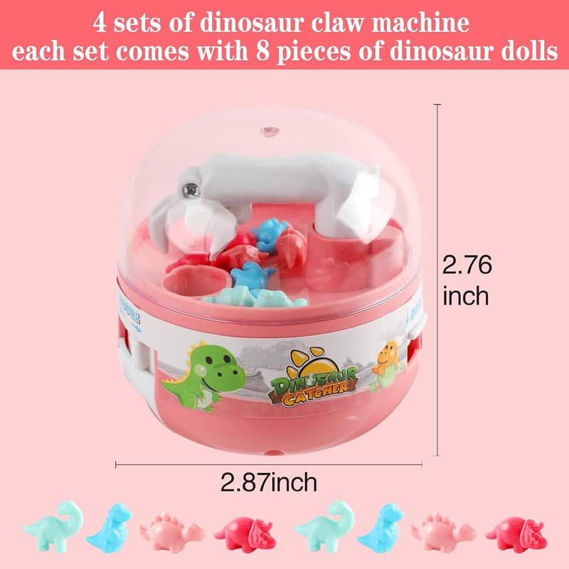 Mini Dinosaur Claw Machine Dinosaur Prizes Claw Machine Game For Kids 12