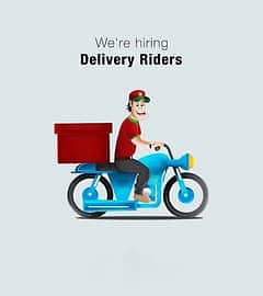 Delivery Rider Jobs(Gulshan/Schem33/Saddar/DHA)